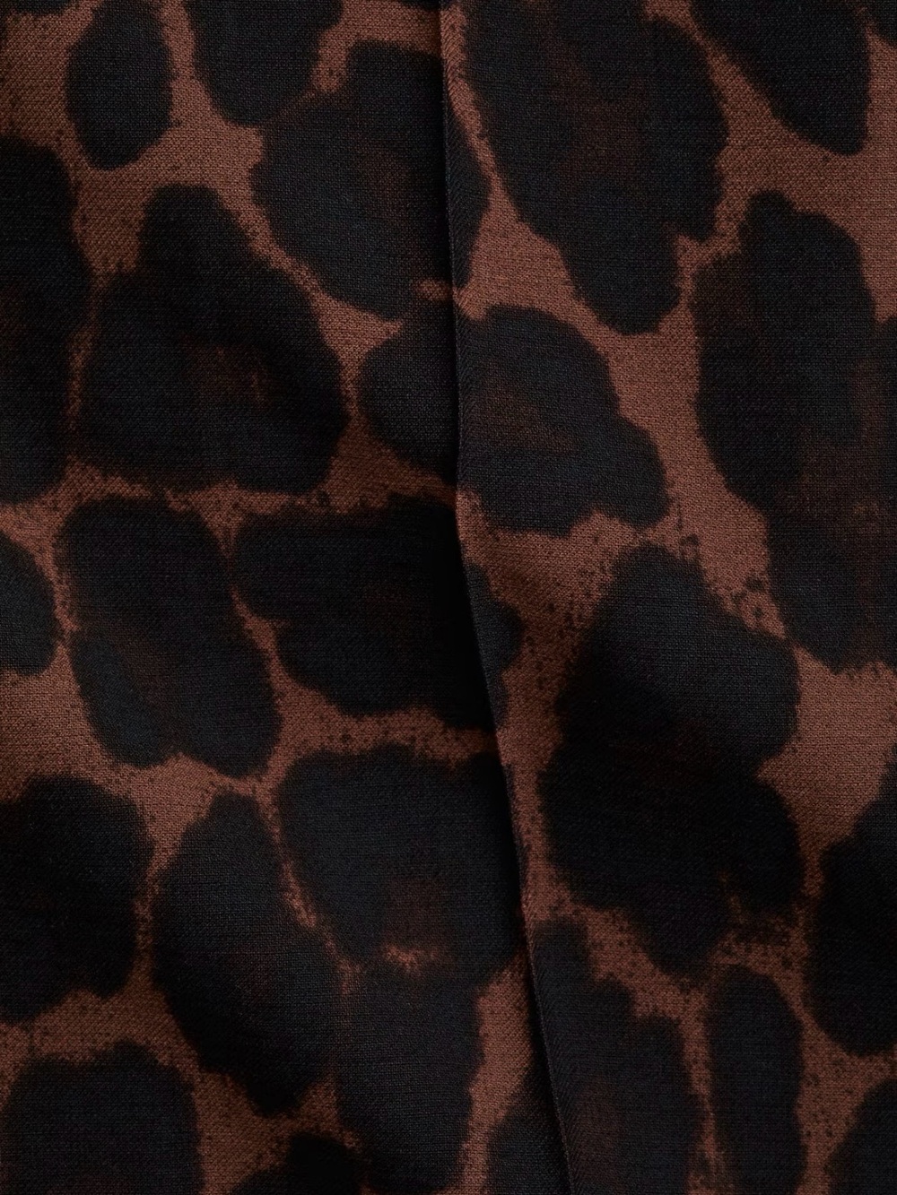 H&M Straight-Leg Animal Print Pants in Brown and Black - Picture 5 of 5